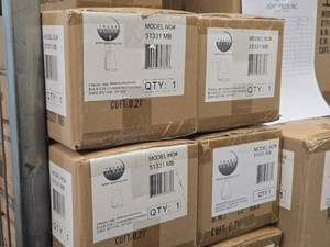 Lot of (4) Trans Globe Wall Light 60W E26 - Matte Black Finish 51331 MB