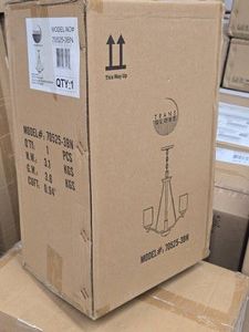 Lot of (5) Trans Globe 3-Light Chandelier - Brushed Nickel Finish 70525-3BN