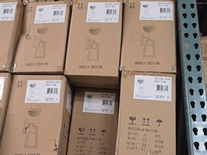 Lot of (5) Trans Globe Wall Lantern 60W - Black Finish 50211BK