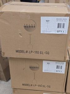 Lot of (2) Trans Globe Pendant Light LP-110 SL-SG