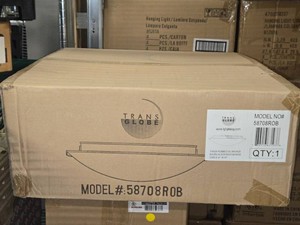 Lot of (1) Trans Globe Ceiling Mount Light Fixture - Oil Rubbed Bronze Finish