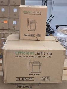Lot of (1 Box) Efficient Lighting Outdoor Wall Mount Lantern EL-1004-OB 4-count ( 4 total items )
