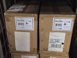 Lot of (2) Maxim Lighting 1 Light Outdoor Wall Sconce 60W E26 10116BK