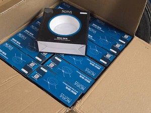 Lot of (12) Nora Lighting� 56 AC Onyx Retrofit Reflectors NOXAC-56HL