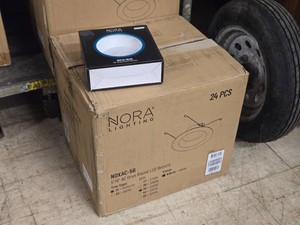 Lot of (1 Box) Nora Lighting� 56 AC Onyx Retrofit Reflectors NOXAC-56HL 24-count ( 24 total items )