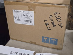Lot of (1) Quoizel Lighting 1 Light Wall Lantern 14W LED - Galvanized Finish 8414GV