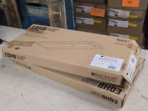 Lot of (2) Trace-Lite Commercial White Finish LED Linear Highbay Light 90W Dimmable 5000K EQHB-90-D-VS-5K