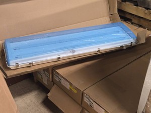 Lot of (3) Peerless Electric 4 2-Light Vapor-Tight LED Fixture