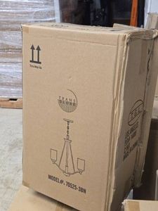 Lot of (10) Trans Globe 3-Light Chandelier - Brushed Nickel Finish 70525-3BN