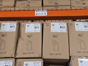 Lot of (4) Trans Globe Wall Lantern 60W - Black Finish 50211BK