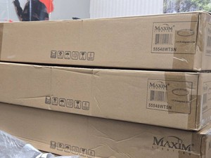 Lot of (2) Maxim Lighting PCB Integrated 35W Linear LED Flush Mount Ceiling Light Fixture 55548WTSN