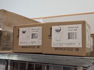Lot of (2) Trans Globe Wall Light 60W E26 - Matte Black Finish 51331 MB