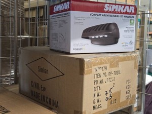 Lot of (1 Box) Simkar Compact Architectural LED Wallpack 2-count ( 2 total items )