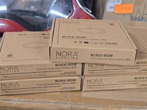 Lot of (5) Nora Lighting� 6 ELO LED Surface Mount Luminaire 3000K NELOCAC-6R30W
