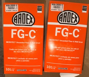 Lot of 2 ARDEX FG-C Microtec Unsanded Floor & Wall Grout Boxes  Irish Creme