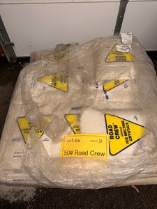 Approx. 20 Bags Road Crew Ice Melt  50 Lb. Bags on Partial Pallet
