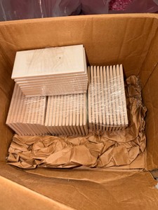 Lot of Ivory Crackle Finish Ceramic Wall Tiles  New Old Stock