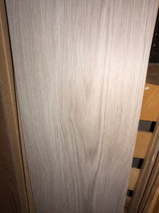 Approx. 79 Sq. Ft. Gray Wood-Look LaminateVinyl Flooring Planks  LRGLCL Wood Tray