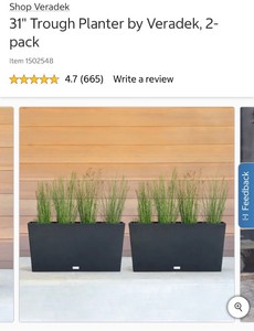 Veradek Planter Troughs 2 Pack (First pic is stock photo)
