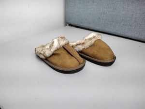 Unbranded Faux-Fur Scuff Slippers Kids TanChestnut EUR 28-29 (US 11-11.5) Pre-Owned
