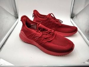 Unbranded Knit Running Sneaker Unisex Red Lace-Up Size 40 EUR (US Mens 7  Womens 8.5) New