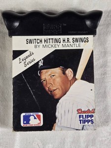 Mickey Mantle Switch Hitting H.R. Swings Flipp Tipps Baseball Training Flipbook