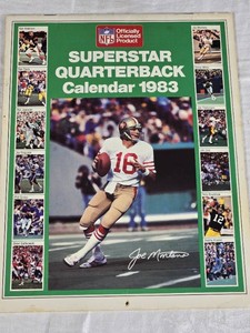Superstar Quarterback Calendar 1983 Featuring NFL Quarterbacks