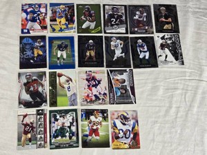 Lot of 20 Football Cards Featuring Marvin Harrison, Zach Wilson, T.J. Yeldon, and Joshua Kelley, including Rookie and Special Edition Cards