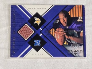Daunte Culpepper Relic 1999 Upper Deck Black Diamond A Piece of History #DC - Minnesota Vikings Football Card