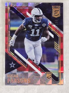 Micah Parsons Rookie 2021 Panini Donruss Elite #190 and Numbered 391399 - Dallas Cowboys Football Card