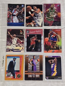 Lot of 9 Basketball Cards Featuring Chris Bosh, Marcus Smart, Pascal Siakam, and Others, Including Rookie and Special Edition Cards.