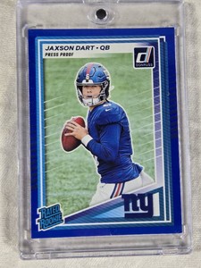 Jaxson Dart Rookie 2025 Panini Donruss Press Proof #400 - New York Giants Football Card