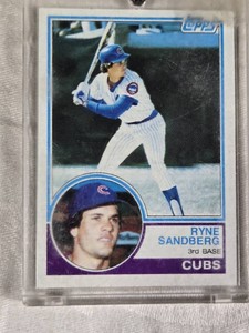 Ryne Sandberg Rookie 1983 Topps #83 - Chicago Cubs Baseball Card Vintage