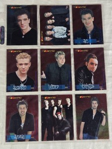 Lot of NSYNC Trading Cards Featuring Band Members Justin, JC, Lance, Joey, and Chris with Group Photos