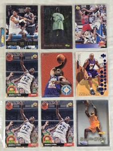 Lot of 9 Shaquille ONeal Basketball Cards including Topps Prospects (corner damge) and Upper Deck All-Division Team.