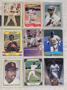 Lot of 9 Tony Gwynn Baseball Cards from various sets.