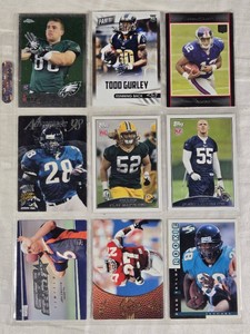 Lot of 9 Football Cards Including Jay Cutler, Fred Taylor, Zack Ertz, Todd Gurley