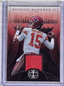Patrick Mahomes II 2025 Panini Icon Collection Game Gear Relic #GG-1 - Kansas City Chiefs Football Card