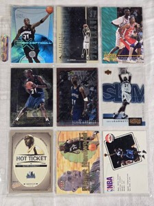 Lot of 9 Kevin Garnett Basketball Cards with Unique Features