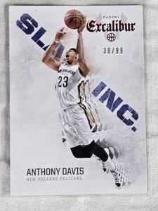 Anthony Davis 2014 Panini Excalibur #9 Sl Slam Inc. and Numbered 3099 - New Orleans Pelicans Basketball Card
