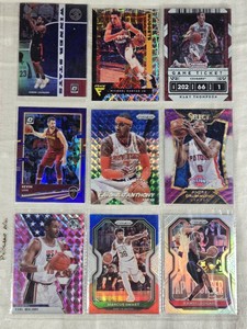 Lot of 9 Basketball Cards Featuring Karl Malone, Kevin Love, Marcus Smart, Carmelo Anthony, Michael Porter Jr., Kawhi Leonard, Andre Drummond, and Klay Thompson