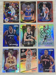 Lot of 9 Basketball Cards Featuring Kyle Lowry, Kevin Love, Al Horford, and Others