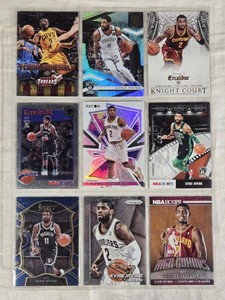 Lot of 9 Kyrie Irving Basketball Cards including Rookie of the Year