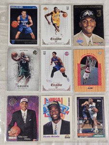 Lot of 9 Basketball Cards Featuring Key Players Including Grant Hill, Dikembe Mutombo, and Anfernee Hardaway