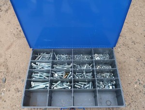FASTENAL TOOL BOX FULL OF NEW NUTS,BOLTS,WASHERS &MORE