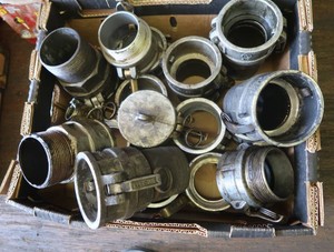 ASSORTMENT OF LARGE CAMLOCK FITTINGS