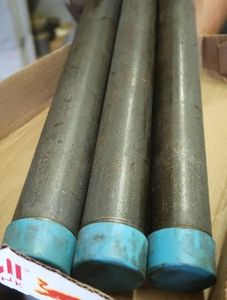 INCH AND A QUARTER BY 21 THREADED BLACK PIPES