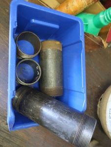 3 THREADED PIPES