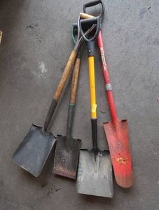 4 ASSORTED SHOVELS