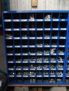 72 HOLE METAL ORGANIZATION RACK